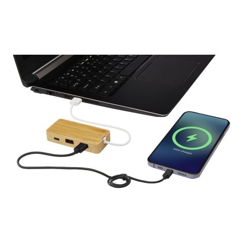 Tapas USB-hubb av bambu Standard | Natur | Inget reklamtryck | Inte tillgängligt | Inte tillgängligt