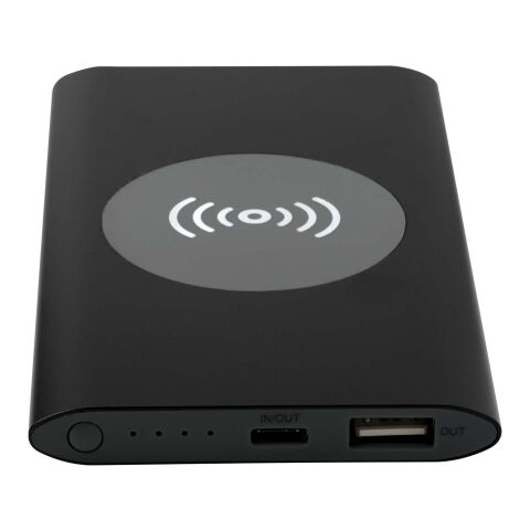 Juice trådlös 4 000 mAh Type C-powerbank i återvunnen aluminium  Svart