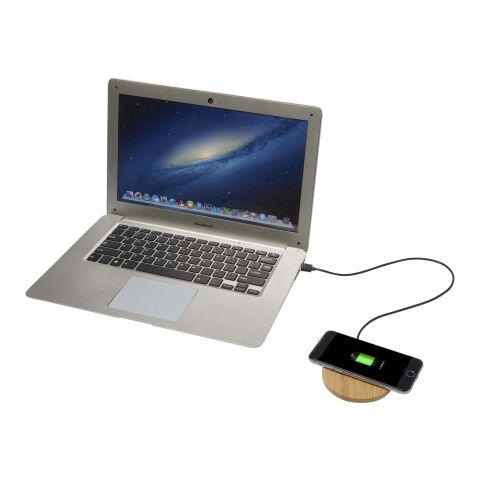 Essence trådlös laddningsplatta i bambu, 15 W Standard | Trä | Inget reklamtryck | Inte tillgängligt | Inte tillgängligt