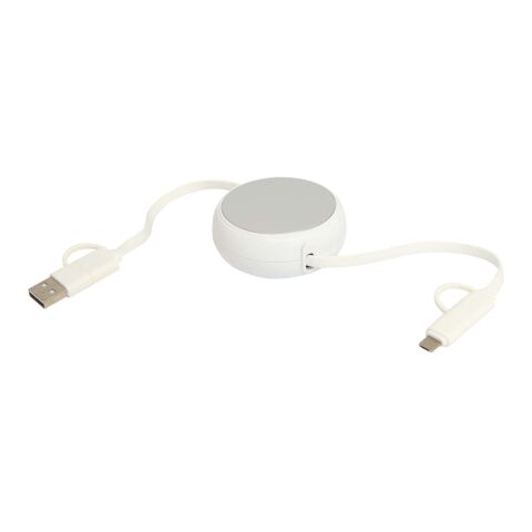 Alasia 5-i-1 100 cm utdragbar datasynkroniserings- och 45 W snabbladdningskabel av återvunnen plast och aluminium Standard | Silver | Inget reklamtryck | Inte tillgängligt | Inte tillgängligt