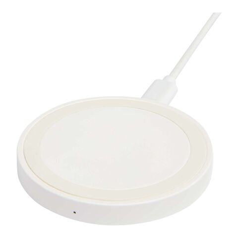 Freal 15 W trådlös laddningsplatta av återvunnen plast Standard | vit | Inget reklamtryck | Inte tillgängligt | Inte tillgängligt