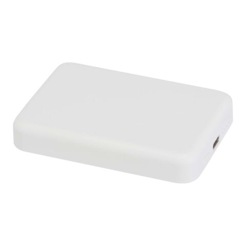 Acrab 5 000 mAh 15 W magnetisk trådlös powerbank med 20 W PD – tillverkad av återvunnen plast Standard | Vit | Inget reklamtryck | Inte tillgängligt | Inte tillgängligt