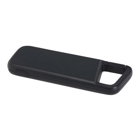 Alkes 5 000 mAh 12 W vattenbeständig powerbank av återvunnen plast med karbinhake Svart