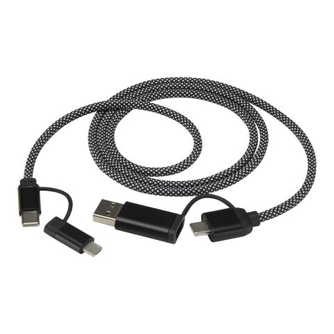 SMART 65 W 100 cm magnetisk 5-i-1-laddningskabel i RCS-återvunna material Svart / Blå