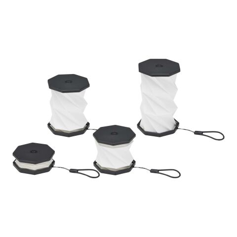 Celestia hopfällbar bordslampa i återvunnen plast Svart / Blå