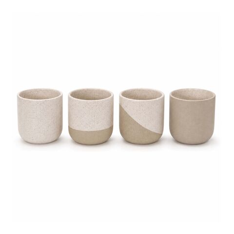 Originalhome Reclay 350 ml set med muggar för te och matcha  vit