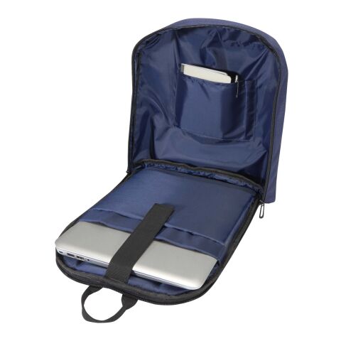 Luma stöldsäker 15 tums laptopväska av återvunna GRS-material, 10 l Standard | Marinblå | Inget reklamtryck | Inte tillgängligt | Inte tillgängligt