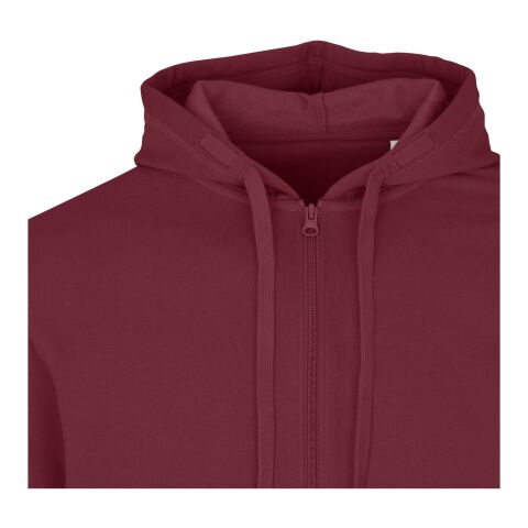 Jasper 280 g/m² unisex-huvtröja av återvunnet ekologiskt OCS-material Djup vinröd | L