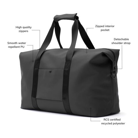 VINGA Baltimore weekendbag svart