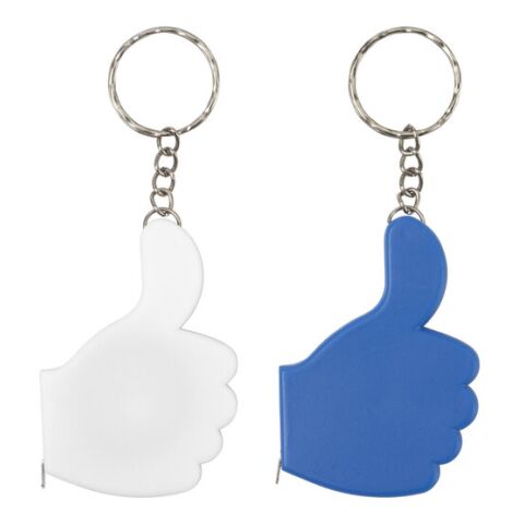 Nyckelring med måttband, 1 m Vit | Inget reklamtryck | Inte tillgängligt | Inte tillgängligt