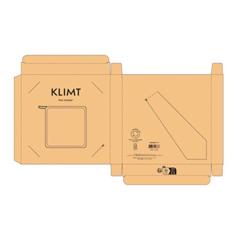 Klimt Pothouder Gerecycled Katoen 180 g/m Svart | Inget reklamtryck
