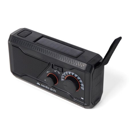 Nordic Drift Titan IPX4 multifunktionsradio 400 mAh svart | Inget reklamtryck | Inte tillgängligt | Inte tillgängligt