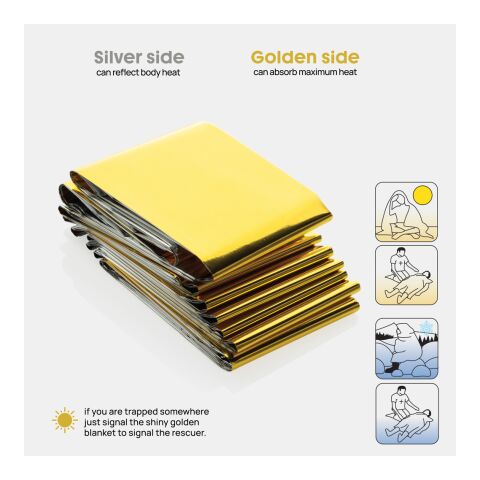 Solra nödfilt i RCS-återvunnen RPET-ficka svart | Inget reklamtryck | Inte tillgängligt | Inte tillgängligt