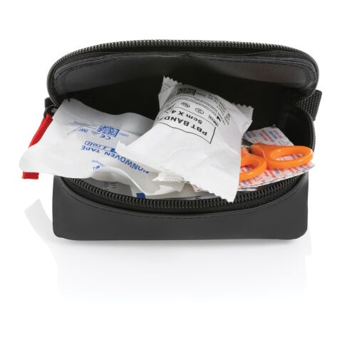Postbart första hjälpen-set i RCS återvunnen nubuck PU svart | Inget reklamtryck | Inte tillgängligt | Inte tillgängligt