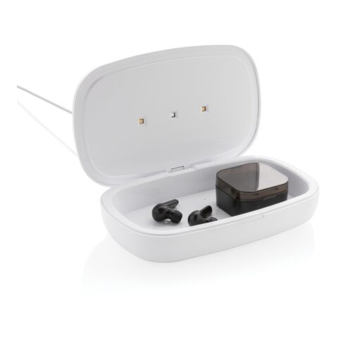 UV-C steriliseringsbox med 5W trådlös laddare vit | Inget reklamtryck | Inte tillgängligt | Inte tillgängligt