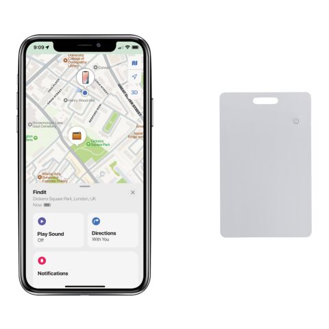 Findit Dual RCS ultratunt uppladdningsbart spårningskort Vit | Inget reklamtryck | Inte tillgängligt | Inte tillgängligt