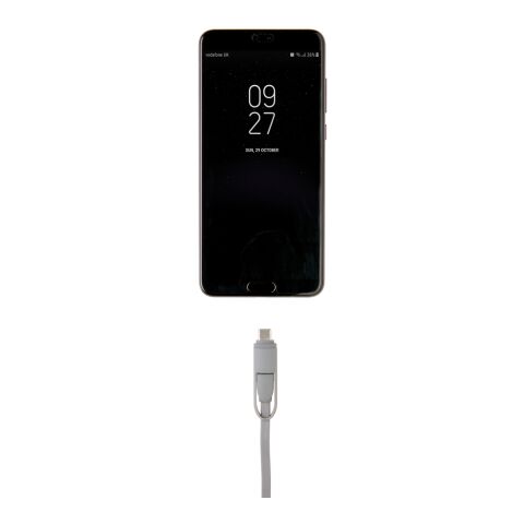 Utdragbar 3-i-1 kabel grå | Inget reklamtryck | Inte tillgängligt | Inte tillgängligt