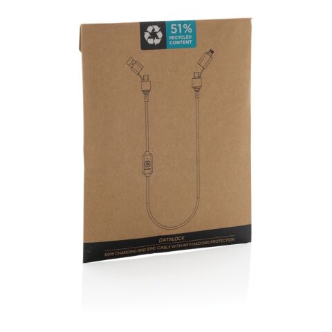 Datalock 60W kabel för skydd mot hackning RCS återvunnen svart | Inget reklamtryck | Inte tillgängligt | Inte tillgängligt