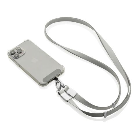 Nivo Crossbody lanyard i RCS återvunnen PET grå
