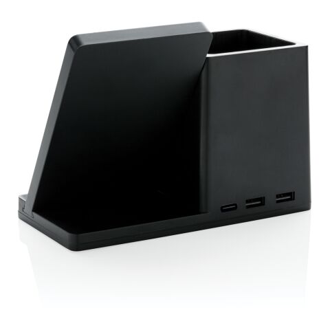 Ontario 10W trådlös FSC® &amp; RCS återvunnen plast svart | Inget reklamtryck | Inte tillgängligt | Inte tillgängligt