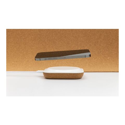 Oregon 10W trådlös laddare RCS återvunnen plast och kork brun | Inget reklamtryck | Inte tillgängligt | Inte tillgängligt