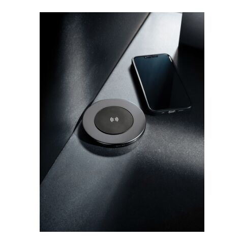 Terra 10W trådlös laddare i RCS återvunnen aluminium grå | Inget reklamtryck | Inte tillgängligt | Inte tillgängligt