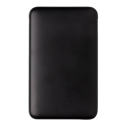 5.000 mAh powerbank i fickformat med integrerade kablar svart | Inget reklamtryck | Inte tillgängligt | Inte tillgängligt