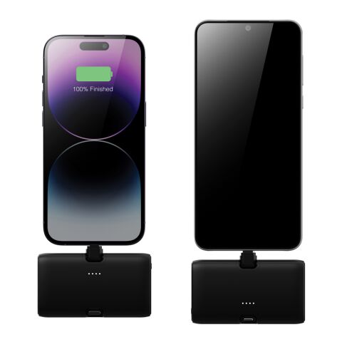 Urban Vitamin Los Angeles 20W PD powerbank i RCS rplast svart | Inget reklamtryck | Inte tillgängligt | Inte tillgängligt