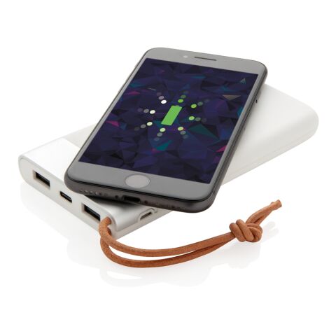 Aria 8.000 mAh 5W powerbank med trådlös laddning vit | Inget reklamtryck | Inte tillgängligt | Inte tillgängligt | Inte tillgängligt