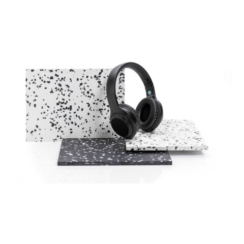 Hörlurar i återvunnen plast, RCS standard svart | Inget reklamtryck | Inte tillgängligt | Inte tillgängligt