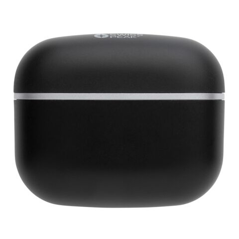 Swiss Peak TWS hörlurar 2.0 RCS återvunnen plast svart | Inget reklamtryck | Inte tillgängligt | Inte tillgängligt