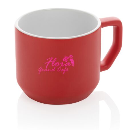 Keramikmugg modern röd | Inget reklamtryck | Inte tillgängligt | Inte tillgängligt