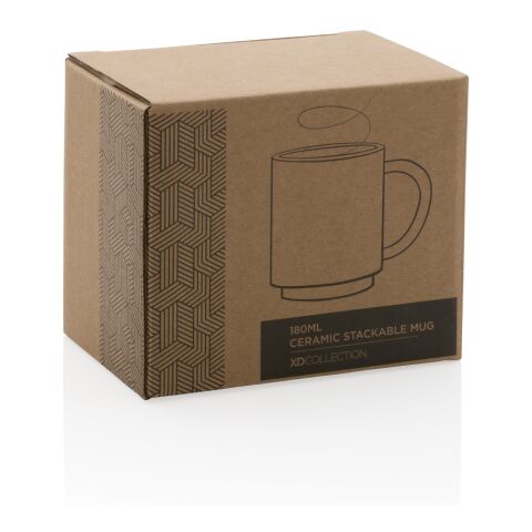 Stapelbar keramikmugg svart | Inget reklamtryck | Inte tillgängligt | Inte tillgängligt