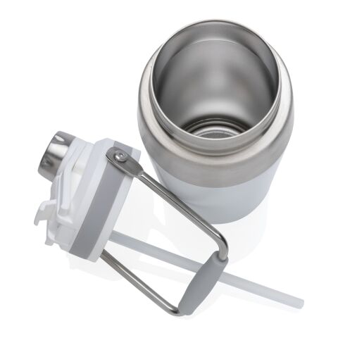 Vakuumflaska i S/S, lock med dubbelfunktion, 500ml vit | Inget reklamtryck | Inte tillgängligt | Inte tillgängligt