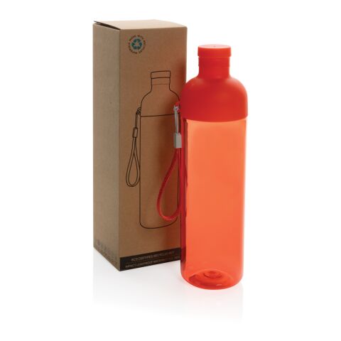 Impact läckagesäker vattenflaska 600ml RCS återvunnen PET röd