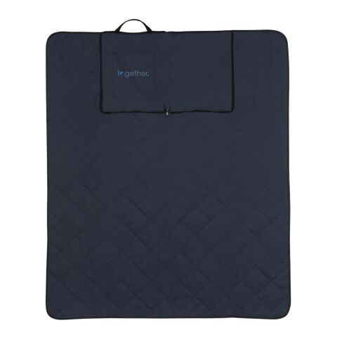 Impact Aware™ RPET hopvikbar quiltad picknickfilt marinblå | Inget reklamtryck | Inte tillgängligt | Inte tillgängligt | Inte tillgängligt