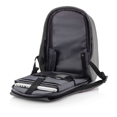 Bobby Hero Regular, anti-ficktjuv ryggsäck grå-svart | Inget reklamtryck | Inte tillgängligt | Inte tillgängligt