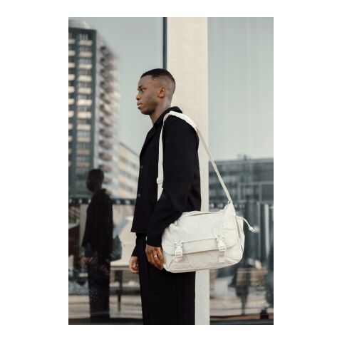KENTO URBAN RCS återvunnen nylon 15.6" Axelväska beige | Inget reklamtryck | Inte tillgängligt | Inte tillgängligt | Inte tillgängligt