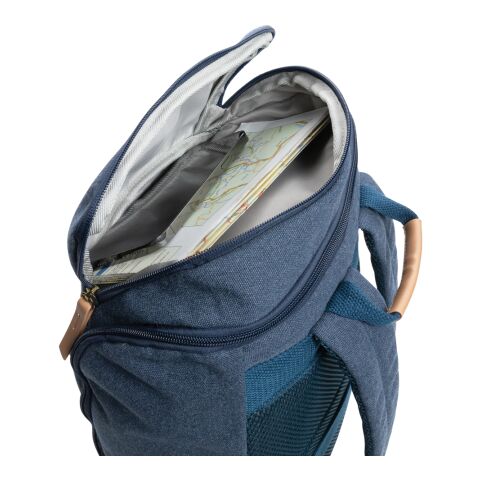 Impact AWARE™ 15" laptopryggsäck i 16 oz. återvunnen canvas blå