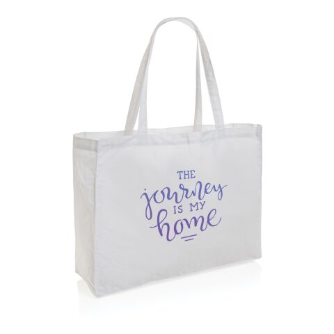 Impact AWARE™ shoppingkasse m. bälg, återvunnen bomull 145gr vit | Inget reklamtryck | Inte tillgängligt | Inte tillgängligt | Inte tillgängligt