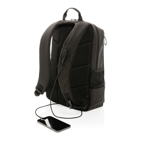 Impact AWARE™ Lima 15.6' RFID laptopryggsäck svart-grå | Inget reklamtryck | Inte tillgängligt | Inte tillgängligt | Inte tillgängligt