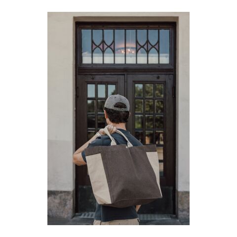 BEAU AWARE™ 400 gsm återvunnen canvas allround shoppingväska brun