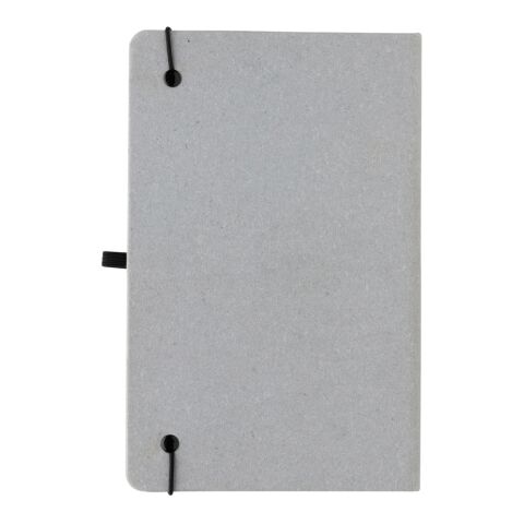 A5 hardcover anteckningsbok i återvunnet läder ljusgrå