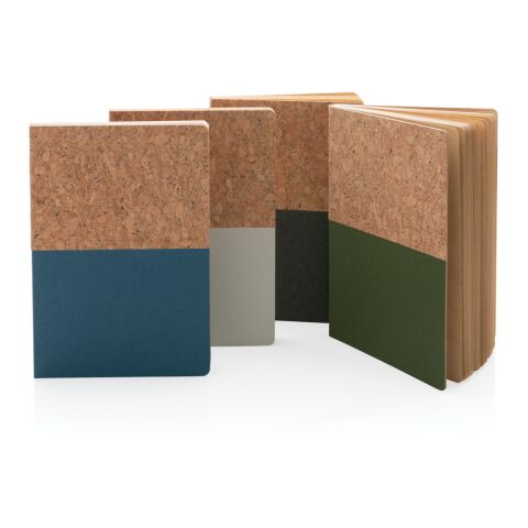 A5 kork &amp; kraft anteckningsbok blå | Inget reklamtryck | Inte tillgängligt | Inte tillgängligt