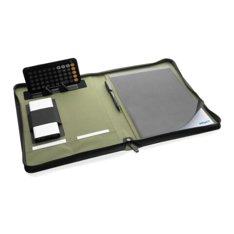 Impact Aware™ lyxig 300D tech-portfolio m. dragkedja grön | Inget reklamtryck | Inte tillgängligt | Inte tillgängligt