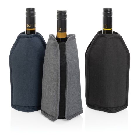 Vino AWARE™ RPET wine cooler sleeve svart | Inget reklamtryck | Inte tillgängligt | Inte tillgängligt