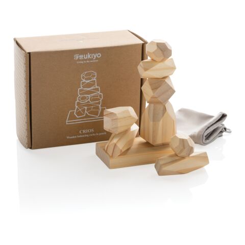 Ukiyo Crios balansstenar i trä brun | Inget reklamtryck | Inte tillgängligt | Inte tillgängligt