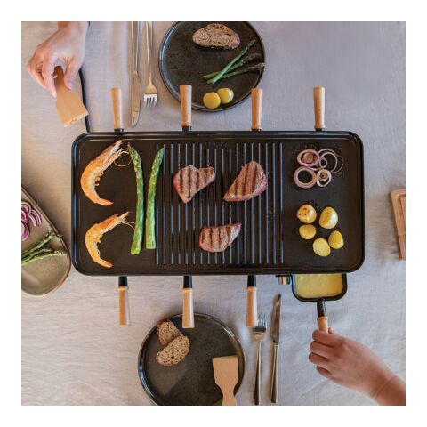 BOSKA Raclette Gourmet Party, 8 pers. (EU typ F) svart