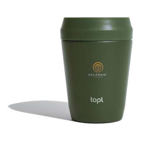 Topl To Go-glas i återvunnet stål Patenterat 360-lock 235 ml grön | Inget reklamtryck | Inte tillgängligt | Inte tillgängligt