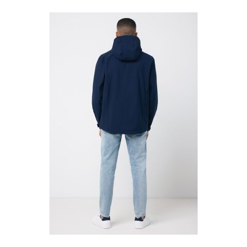 Iqoniq Makalu soft shell herrjacka i återvunnen polyester marinblå | XL | Inget reklamtryck | Inte tillgängligt | Inte tillgängligt | Inte tillgängligt